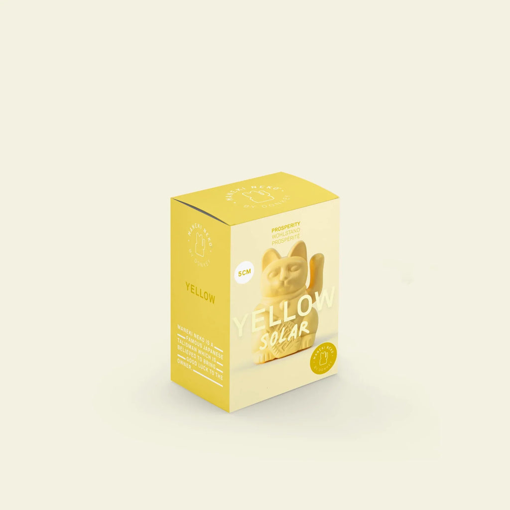 Mini Lucky Gatto Solare Giallo