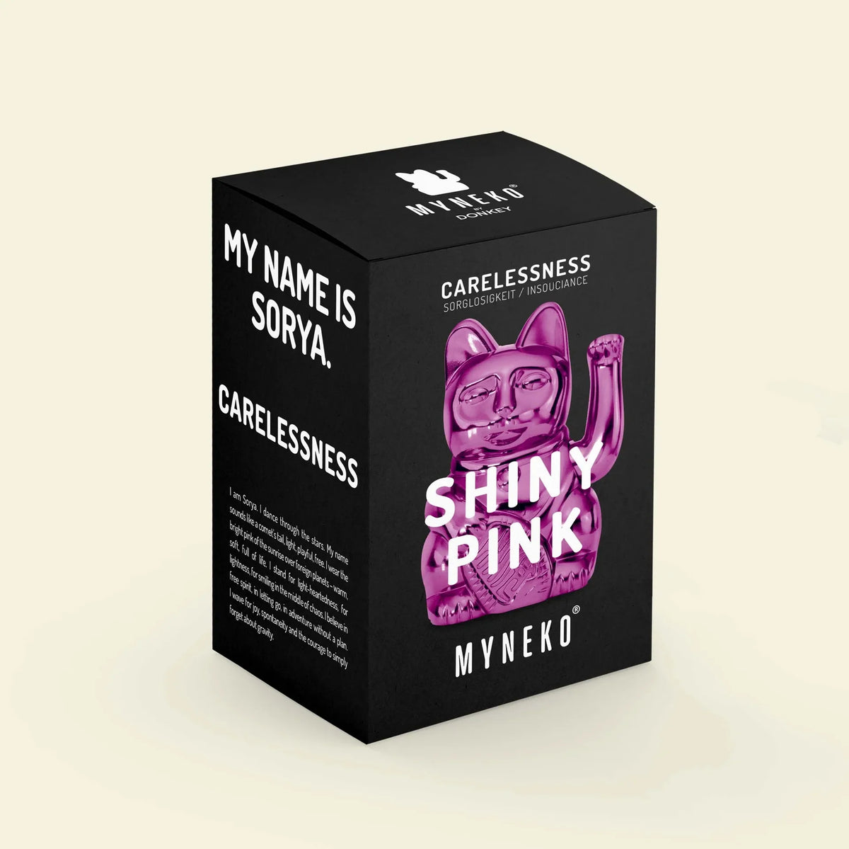 Chat Chanceux Rose Brillant - Cosmic Edition “Sorya”