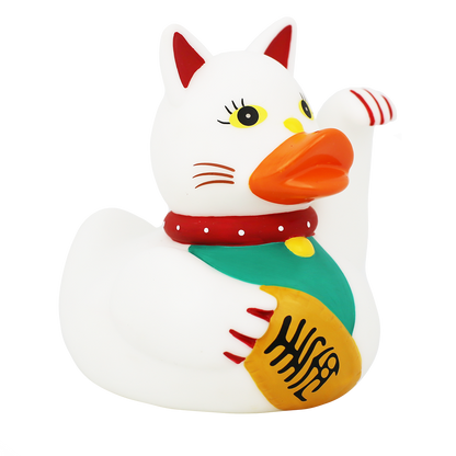 Lucky Cat Maneki Neko Rubber Duck