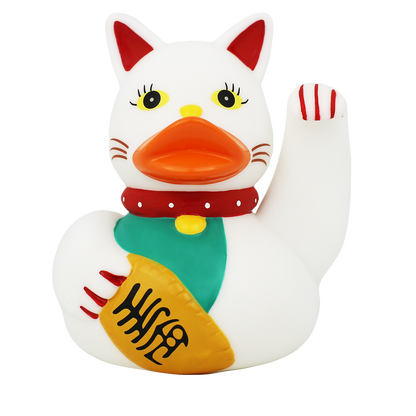 Lucky Cat Maneki Neko Rubber Duck