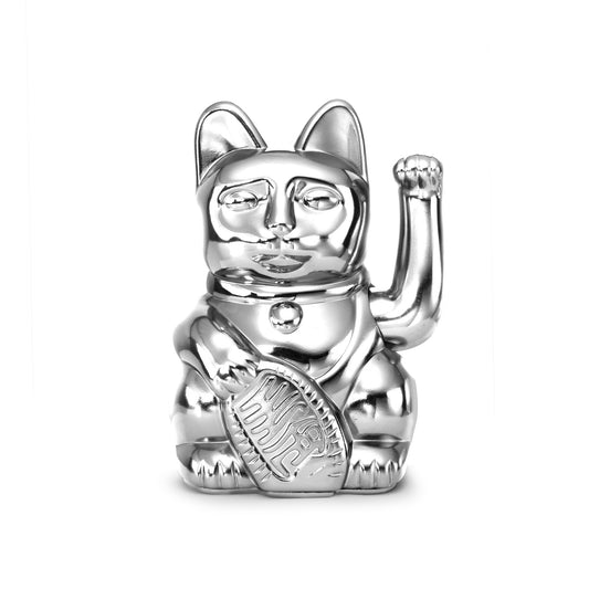 Sijoča ​​srebrna srečna mačka - Cosmic Edition