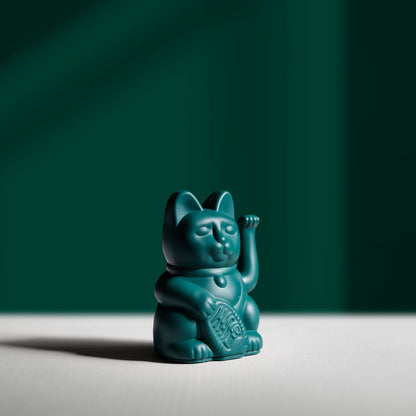 Mini gatto portafortuna verde