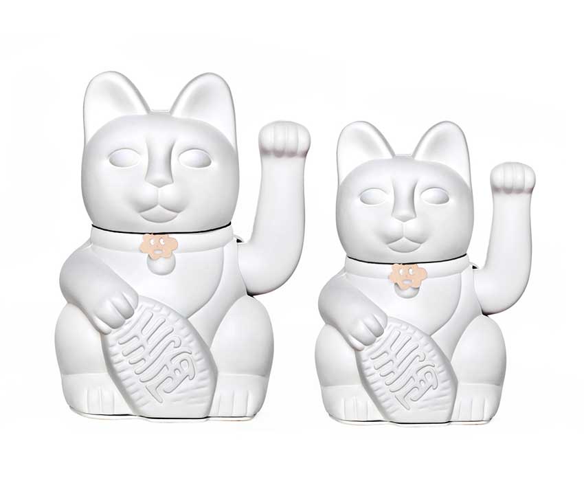 Chat Chanceux Blanc Diminuto Cielo | Maneki Neko Lucky Cat boutique