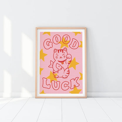 Artprint Lucky Cat Good Luck