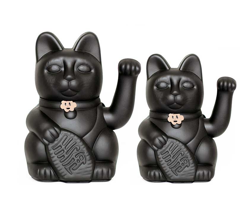 Chat Chanceux Noir Diminuto Cielo | Maneki Neko Lucky Cat boutique